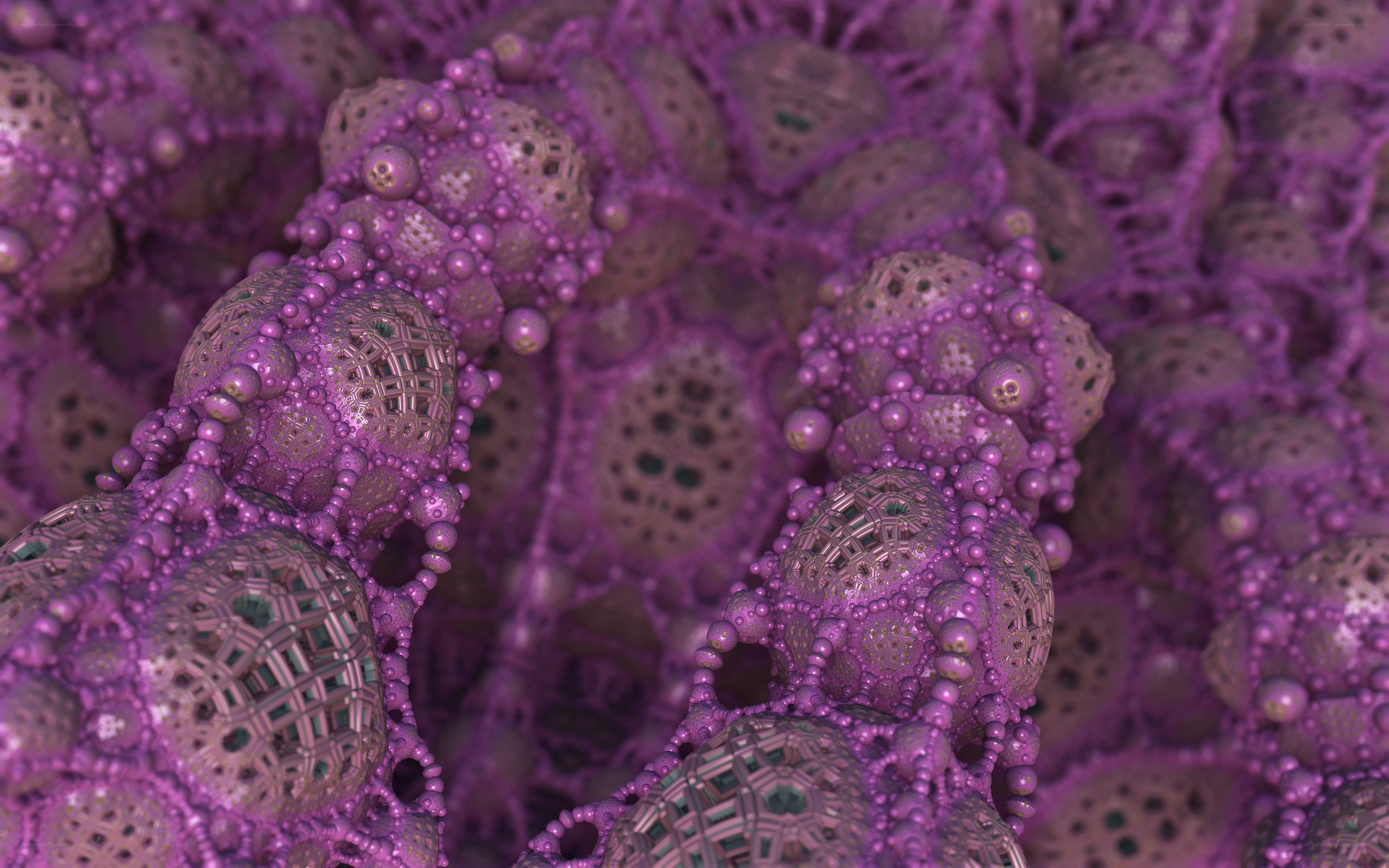 purple fractal cellular structure