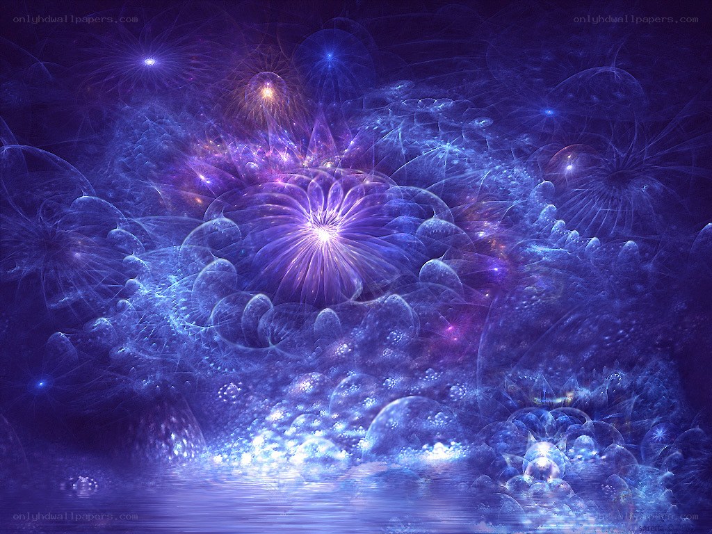 purple fractal cosmic explosion
