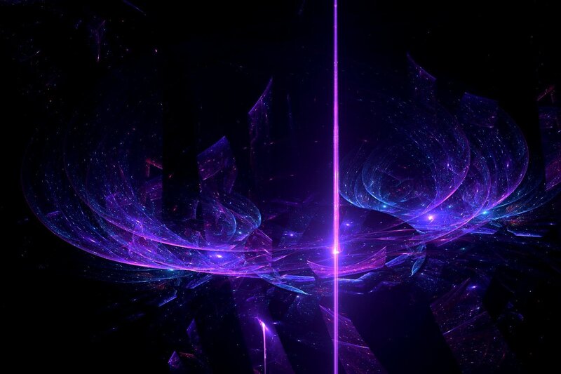 purple fractal energy burst