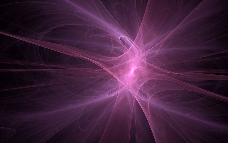 Purple fractal energy burst