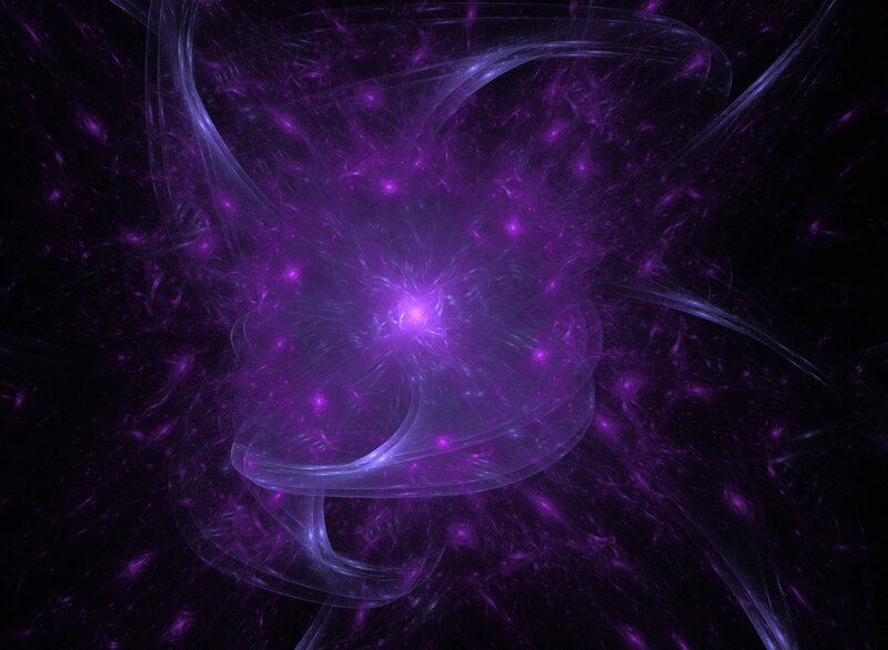Purple Fractal Energy Field