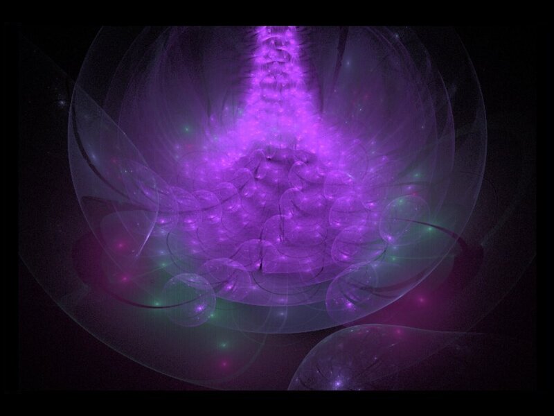 Purple Fractal Energy Form