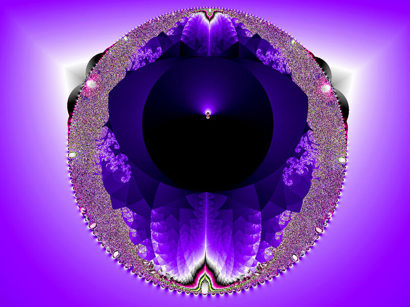 purple fractal eye pattern