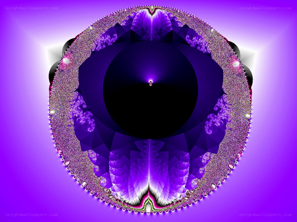 purple fractal eye pattern