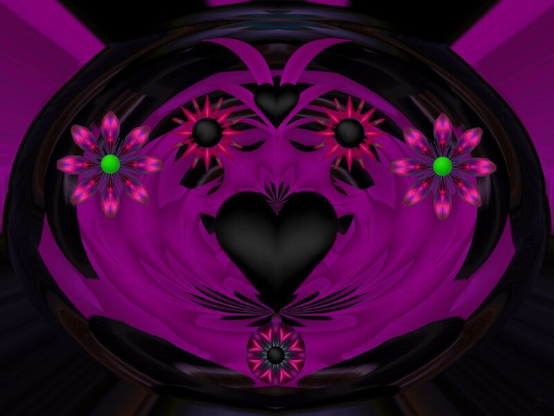 Purple Fractal Face