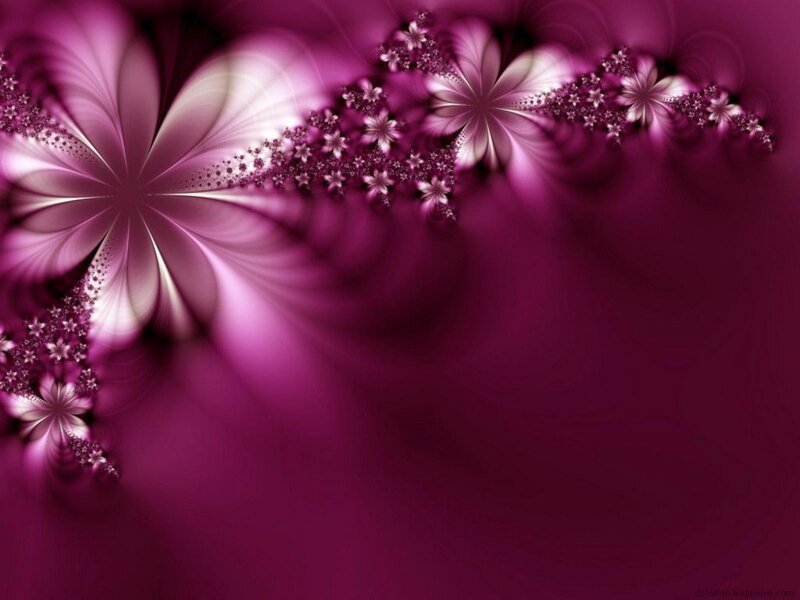 purple fractal floral design