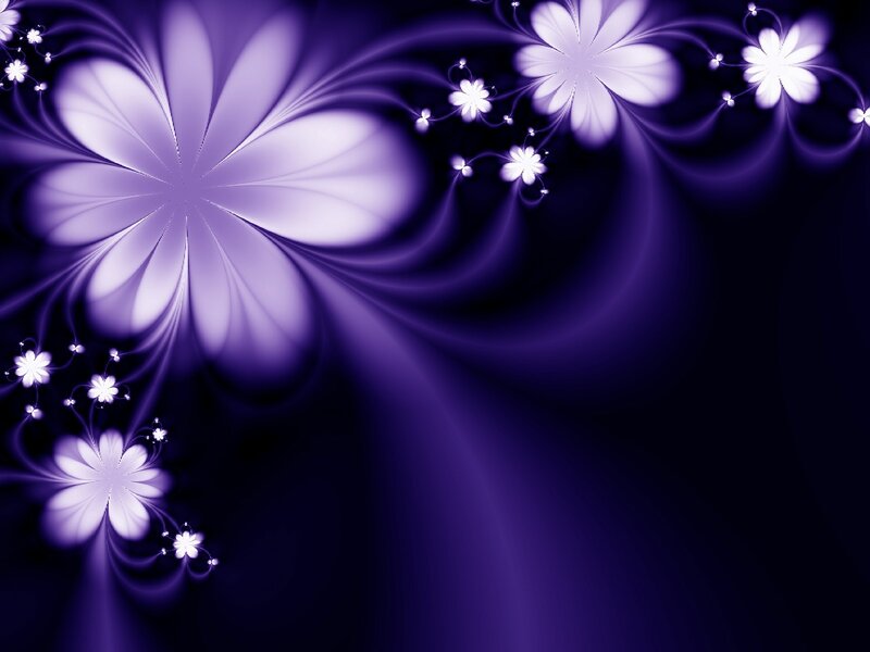 purple fractal flower design