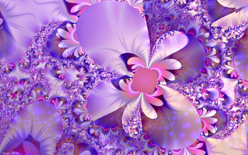 Purple Fractal Flower — Dreamy
