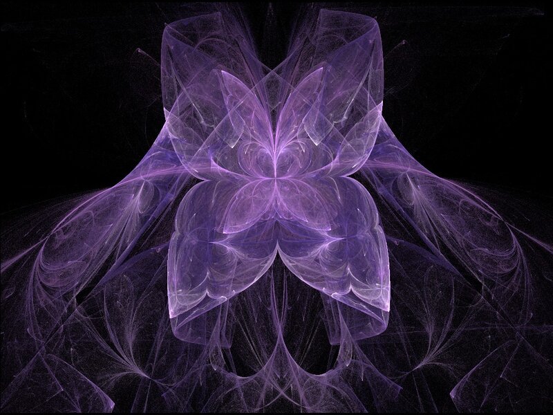 Purple Fractal Flower — Ethereal