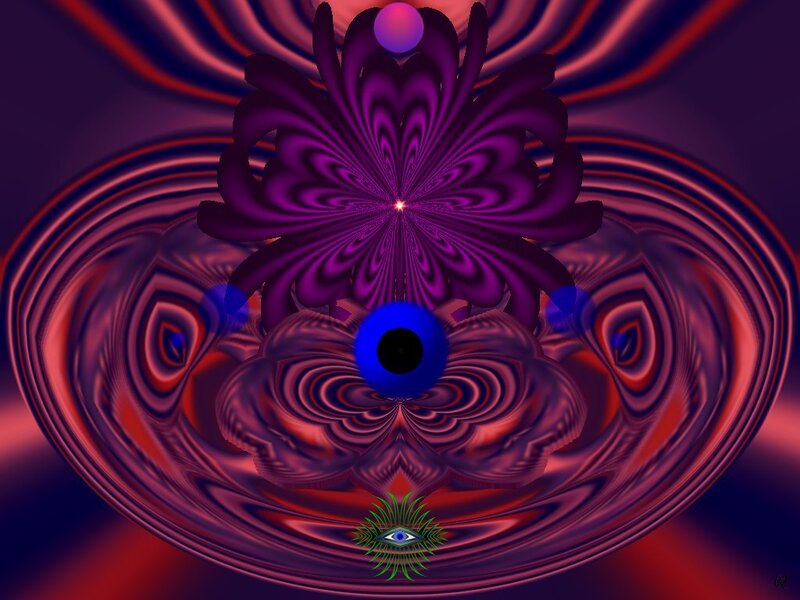 Purple Fractal Flower — Hypnotic