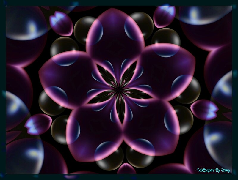 Purple Fractal Flower — Mystical