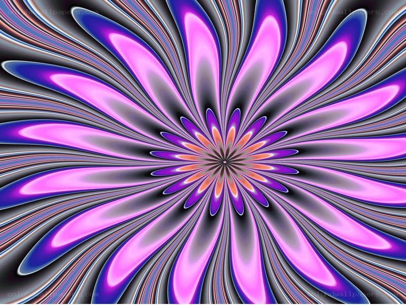 Purple fractal flower pattern