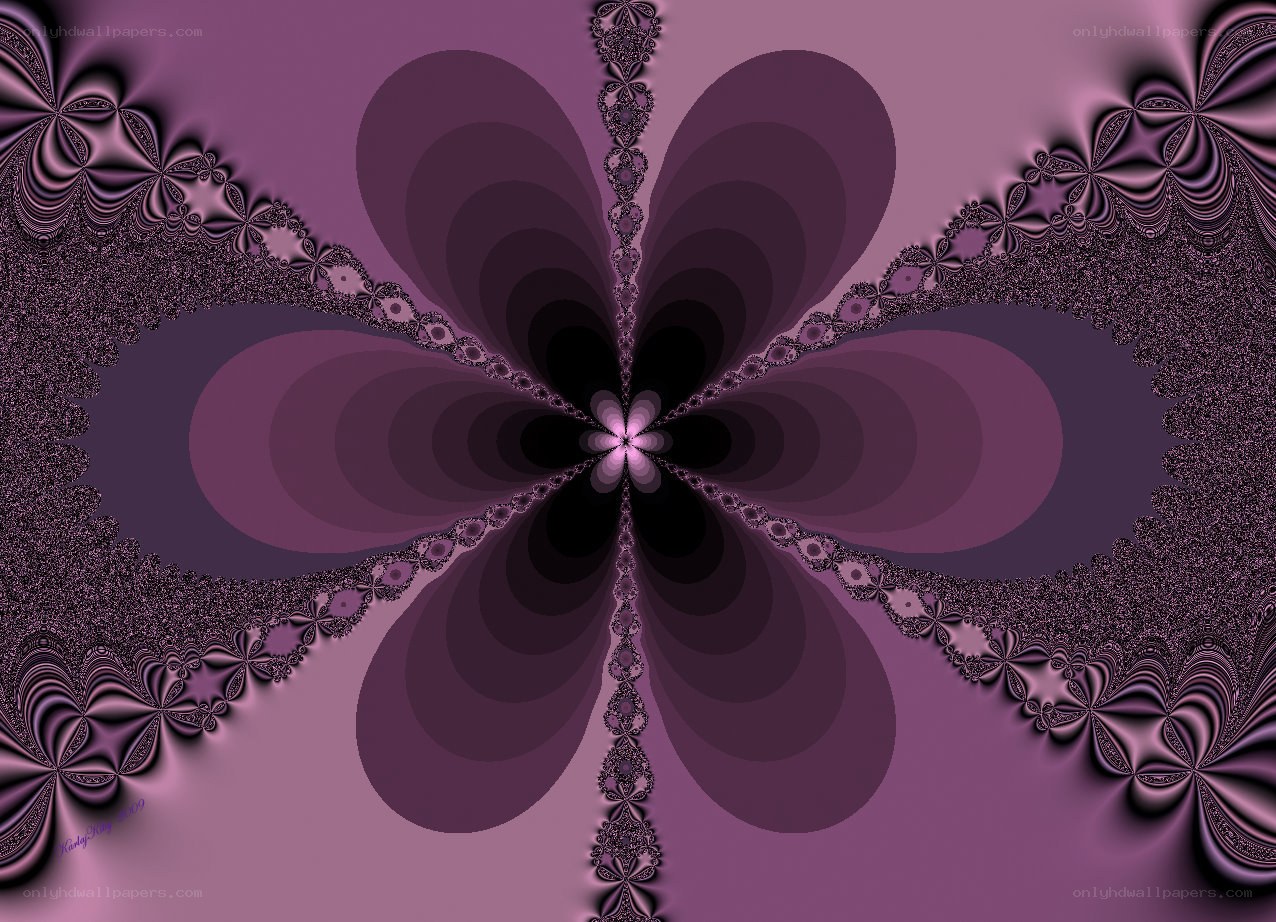 purple fractal flower pattern