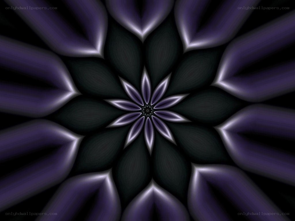 purple fractal flower pattern