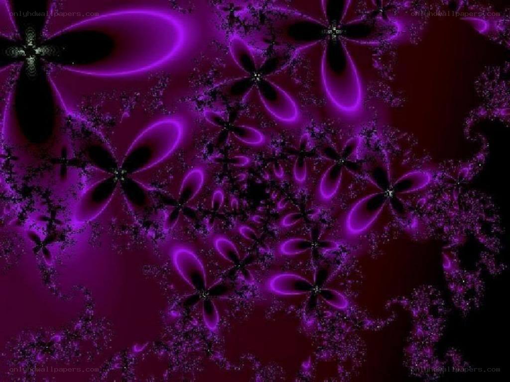 purple fractal flower patterns