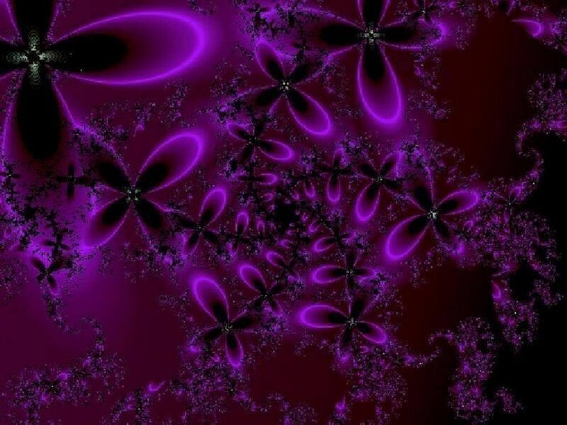 Purple Fractal Flowers — Hypnotic, Abstract