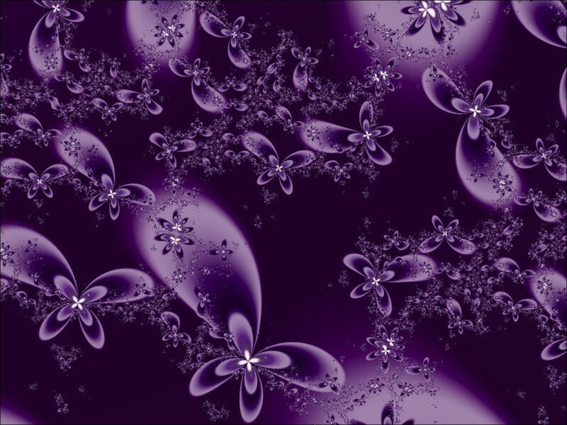 Purple Fractal Flowers
