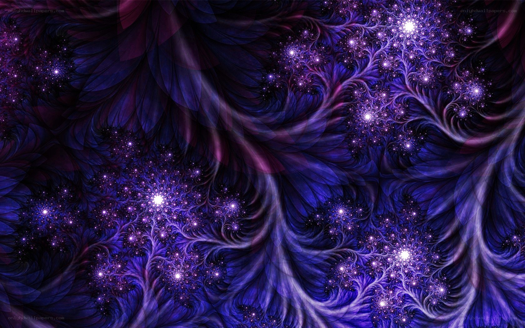 Purple fractal galaxy