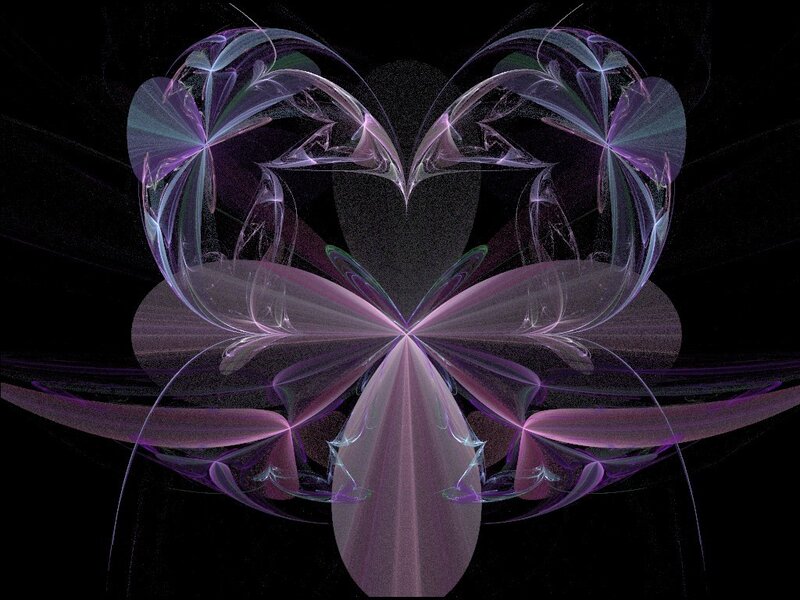 Purple Fractal Heart — Ethereal