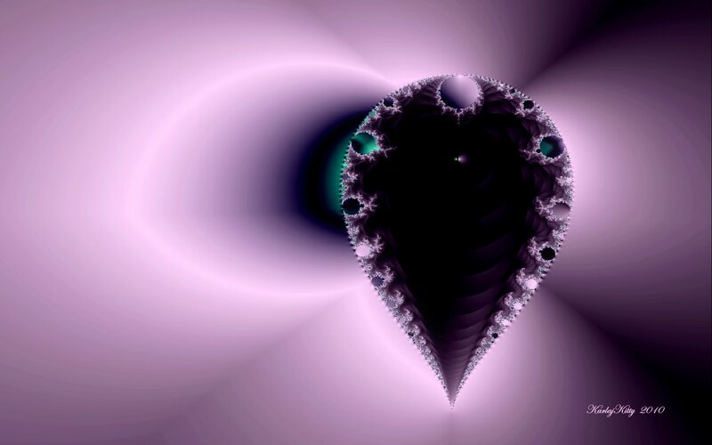 purple fractal heart