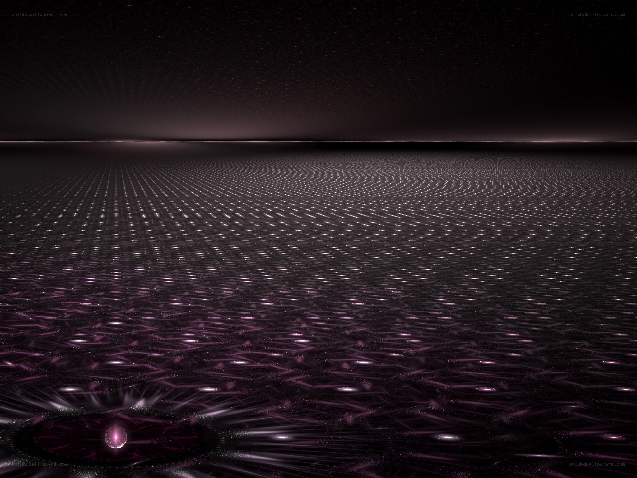 purple fractal landscape