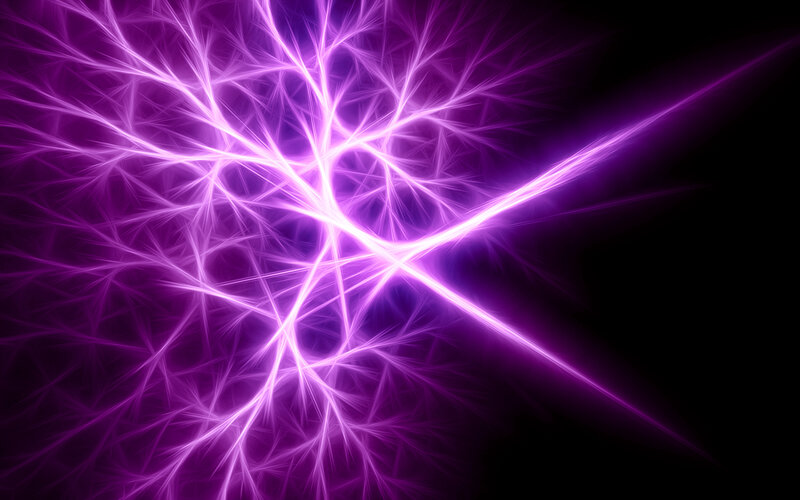 purple fractal light network