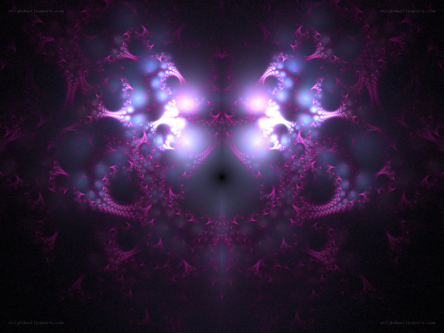purple fractal light pattern