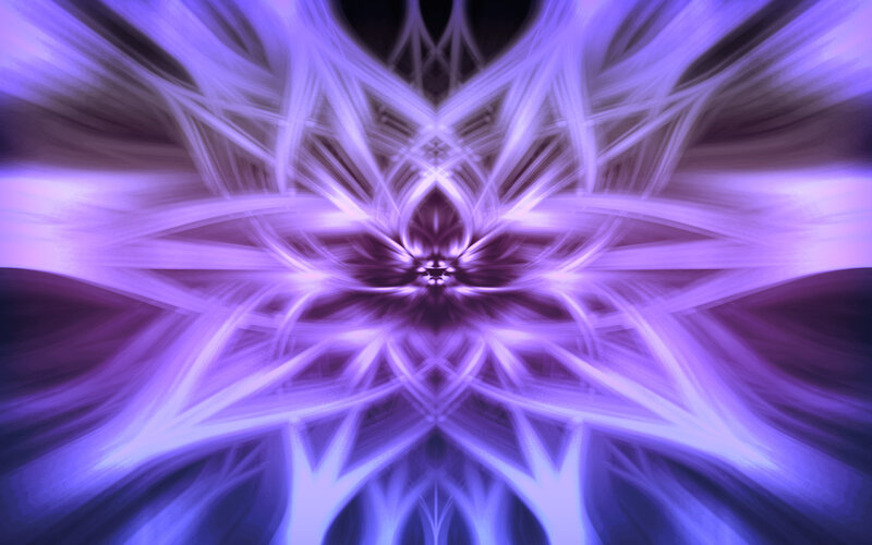 purple fractal light pattern