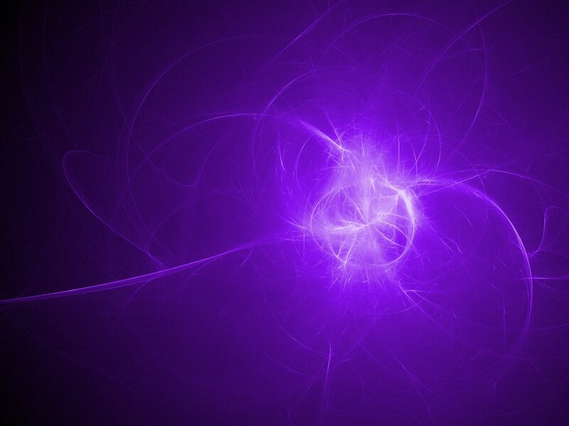 Purple Fractal Light Pattern — Energetic
