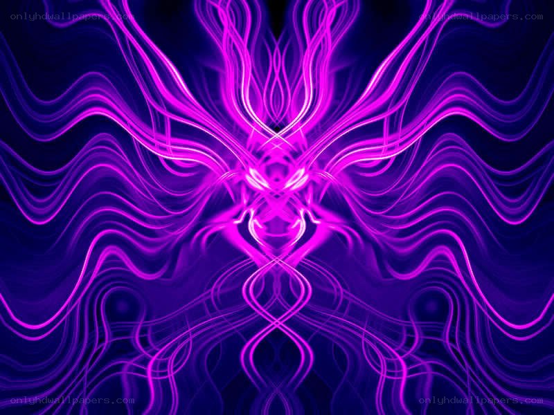 purple fractal light patterns