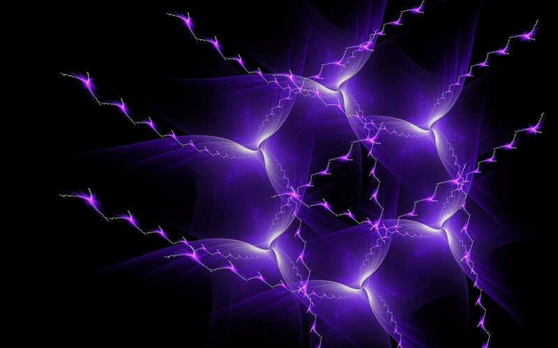 purple fractal lightning design