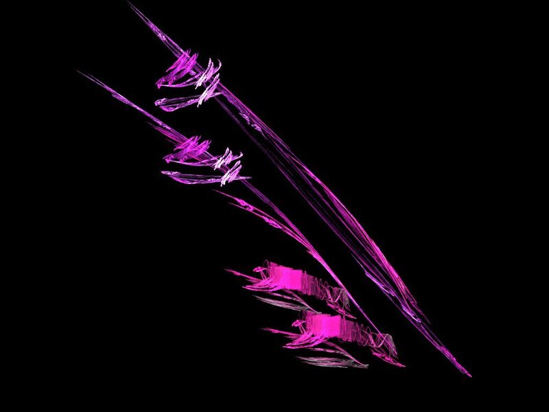 Purple Fractal Lines — Dramatic