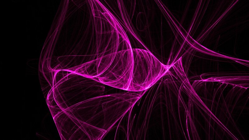 Purple Fractal Lines — Dynamic, Abstract, Black