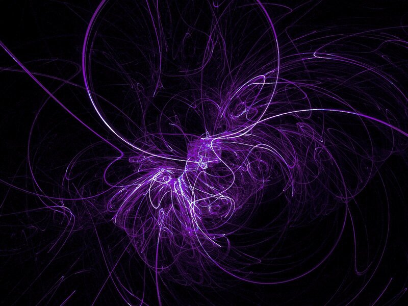 Purple Fractal Lines