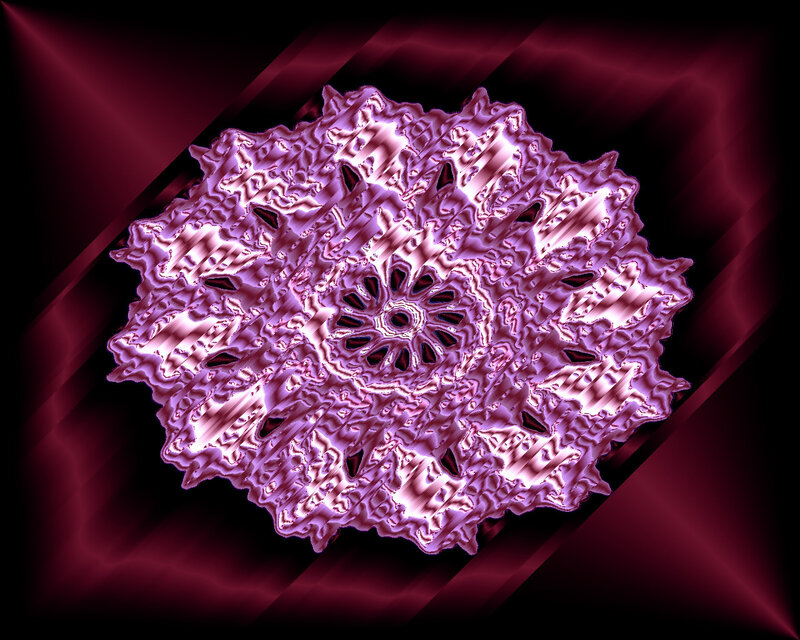 purple fractal mandala