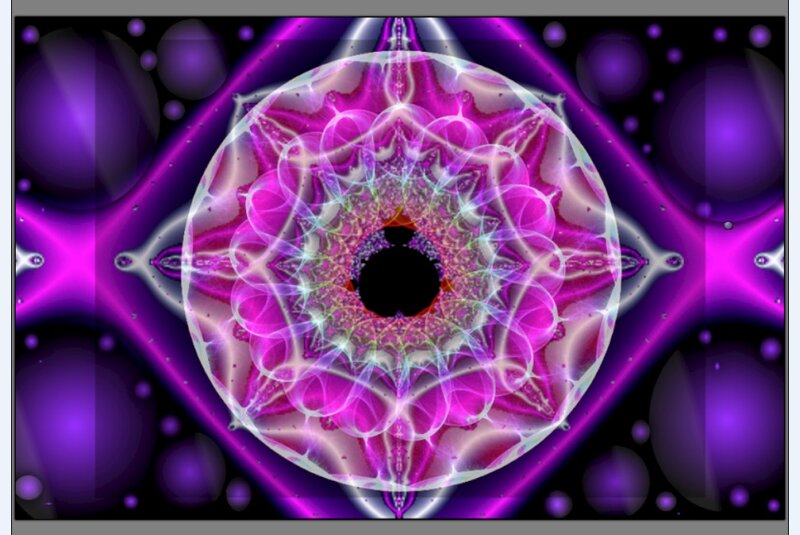 Purple Fractal Mandala — Hypnotic