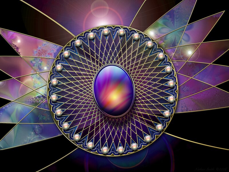 Purple Fractal Mandala — Mystical