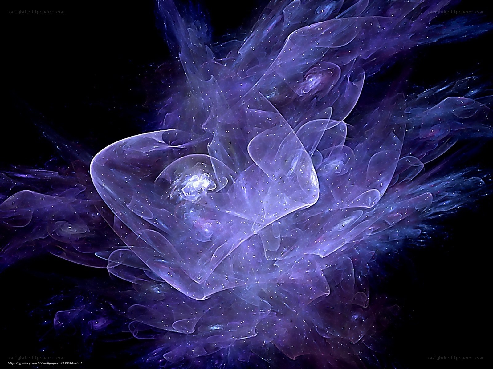 Purple fractal nebula