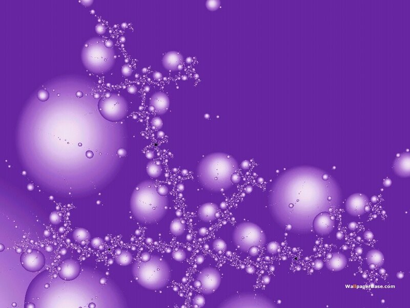 Purple Fractal Pattern — Calm, Abstract, Bubbles