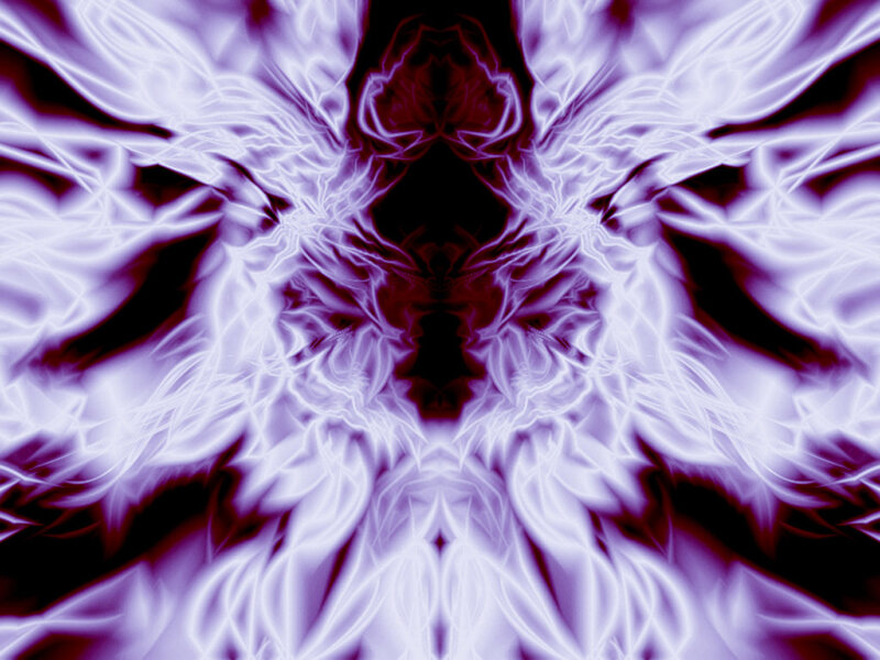 Purple Fractal Pattern — Dramatic, Abstract