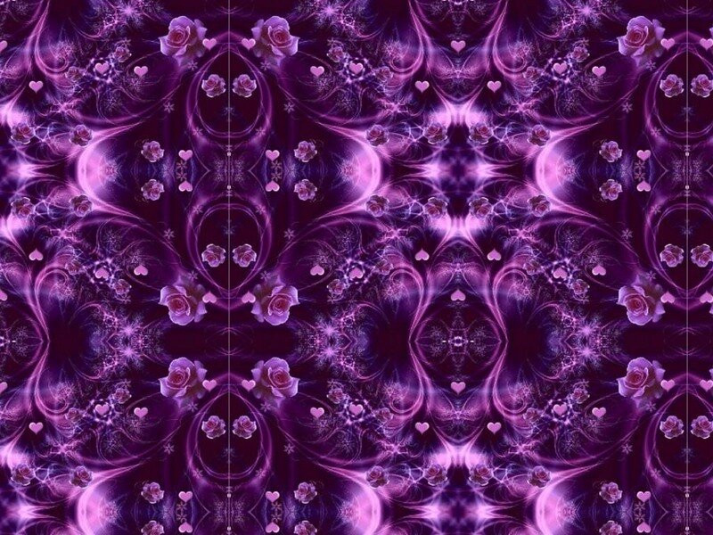Purple Fractal Pattern — Dreamy