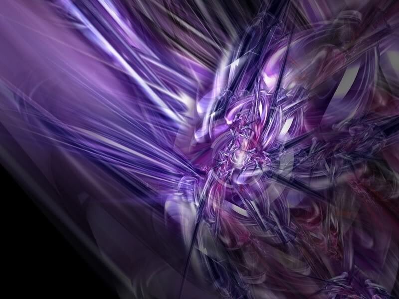 Purple Fractal Pattern — Dynamic, Abstract