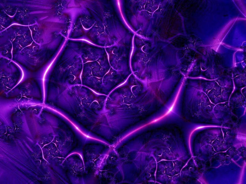Purple Fractal Pattern — Energetic