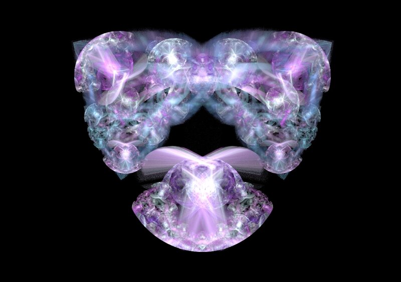 Purple Fractal Pattern — Ethereal