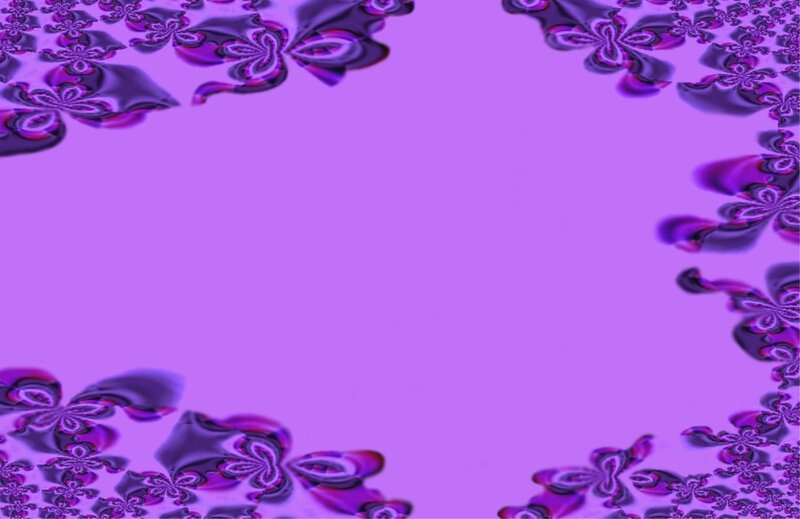 Purple Fractal Pattern — Hypnotic, Abstract, Border