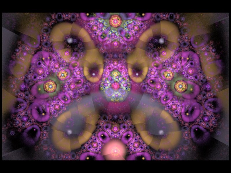 Purple Fractal Pattern — Hypnotic, Abstract, Circles, Patterns