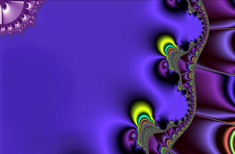 Purple Fractal Pattern — Hypnotic, Abstract, Colorful
