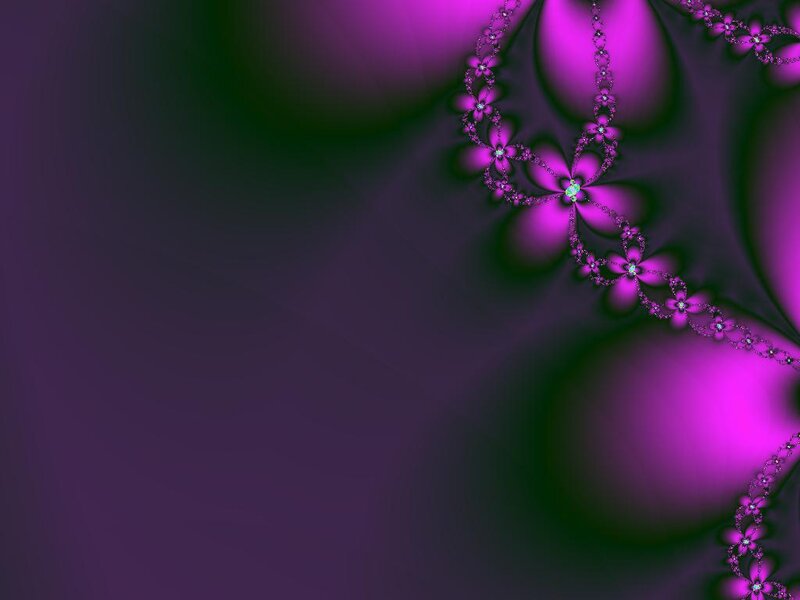 Purple Fractal Pattern — Hypnotic, Abstract, Flowers, Spirals