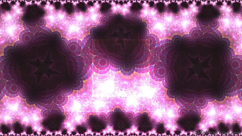 Purple Fractal Pattern — Hypnotic, Abstract, Stars, Circles