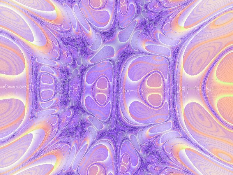 Purple Fractal Pattern — Hypnotic, Abstract, Swirls, Circles